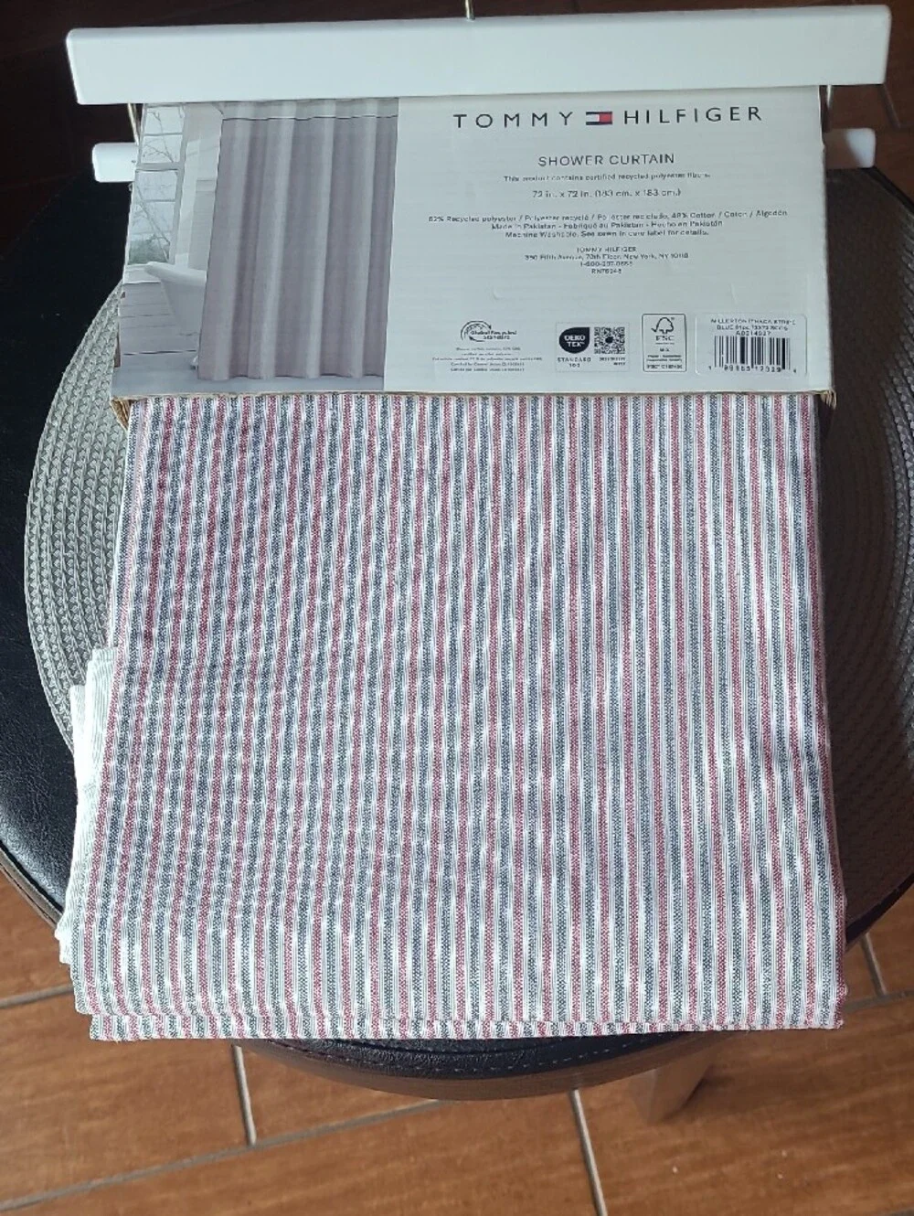 Tommy Hilfiger Millerton Ithaca Striped Shower Curtain